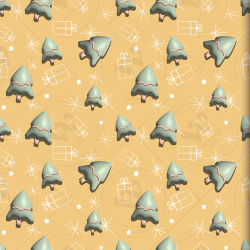 Cozy Christmas & New Year 3D Seamless Patterns