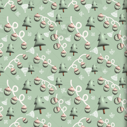 Cozy Christmas & New Year 3D Seamless Patterns