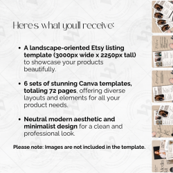 Canva Template Pack: 72 Editable Infographic Designs for Etsy Sellers