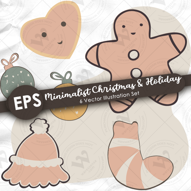 Vector illustration set features cozy and festive elements perfect for Christmas and winter