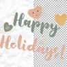 Vector illustration set features cozy and festive elements perfect for Christmas and winter