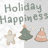 Vector illustration set features cozy and festive elements perfect for Christmas and winter