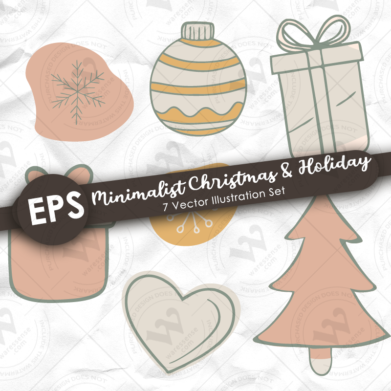 Vector illustration set features cozy and festive elements perfect for Christmas and winter