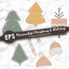 Vector illustration set features cozy and festive elements perfect for Christmas and winter