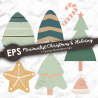 Vector illustration set features cozy and festive elements perfect for Christmas and winter