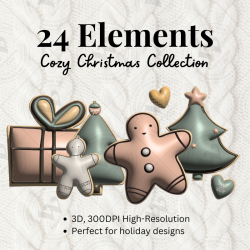 Cozy Christmas 3D Elements...