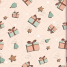 Christmas & New Year Pastel Pattern Set