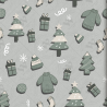 Cozy Green Christmas & New Year Seamless