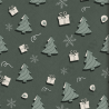 Cozy Green Christmas & New Year Seamless