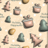 Cozy Christmas & New Year 3D Seamless Patterns