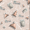 Cozy Christmas & New Year 3D Seamless Patterns