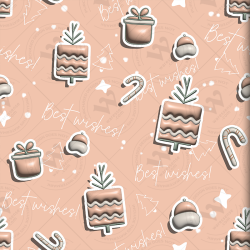 Cozy Christmas & New Year 3D Seamless Patterns