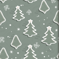 Christmas & New Year Pastel Pattern Set