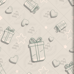 Christmas & New Year Pastel Pattern Set