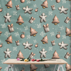 Cozy Christmas & New Year 3D Seamless Patterns