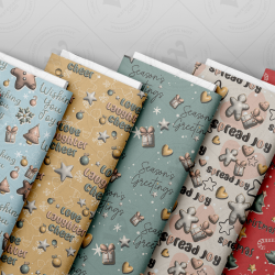 Cozy Christmas & New Year 3D Seamless Patterns