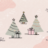 Minimalist Pastel Christmas illustration