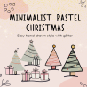 Minimalist Pastel Christmas illustration