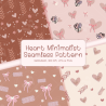 Minimalist Glittering Heart Seamless Pattern