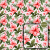 4 Tropical Seamless Patterns, Hawaiian Floral Collection ( JPG))