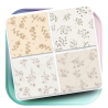 Minimalist Neutral Floral Patterns Seamless Digital Paper for Design and Printing