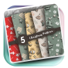 Seamless Christmas and New Year Patterns for Festive Creative Projects