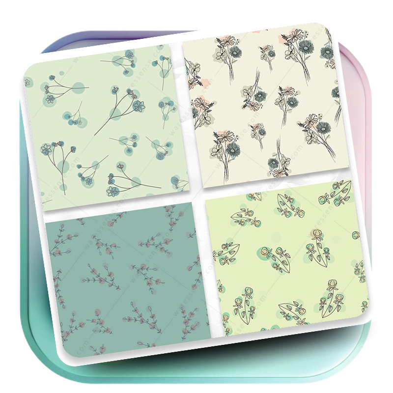 Neutral Floral Patterns | Minimalistic & Seamless