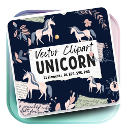 Minimalist Unicorn Clipart...