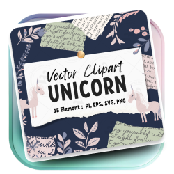 Minimalist Unicorn Clipart...