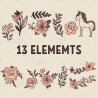 Minimalist Unicorn Clipart Pack, 13 Cute Vector Unicorns, PNG 300 DPI, SVG, AI, EPS Source Files Instant Download