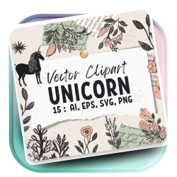 Minimalist Unicorn Clipart...