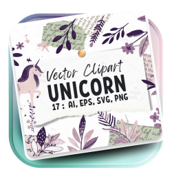 Minimalist Unicorn Clipart...