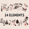 Minimalist Unicorn Clipart Pack, 24 Cute Vector Unicorns, PNG 300 DPI, SVG, AI, EPS Source Files Instant Download