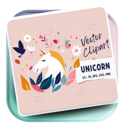 Minimalist Unicorn Clipart...