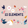 Minimalist Unicorn Clipart Pack, 13 Cute Vector Unicorns, PNG 300 DPI, SVG, AI, EPS Source Files Instant Download