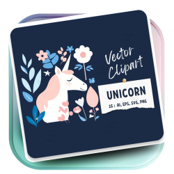 Minimalist Unicorn Clipart...