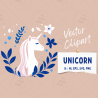 Minimalist Unicorn Clipart Pack, 9 Cute Vector Unicorns, PNG 300 DPI, SVG, AI, EPS Source Files Instant Download