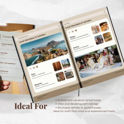 Airbnb Welcome Book Canva Template Editable Host Binder Printable House Manual Guide Vacation Rental Guest Packet