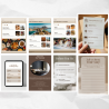 Airbnb Welcome Book Canva Template Editable Host Binder Printable House Manual Guide Vacation Rental Guest Packet