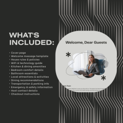 Airbnb Welcome Book Canva Template Editable Host Binder Printable House Manual Guide Vacation Rental Guest Packet