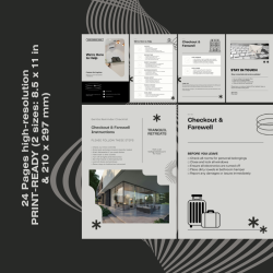 Airbnb Welcome Book Canva Template Editable Host Binder Printable House Manual Guide Vacation Rental Guest Packet