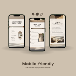 Airbnb Welcome Book Canva Template Editable Host Binder Printable House Manual Guide Vacation Rental Guest Packet