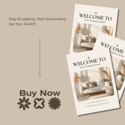 Airbnb Welcome Book Canva Template Editable Host Binder Printable House Manual Guide Vacation Rental Guest Packet