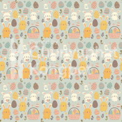 Happy Easter Seamless Pattern Set – 9 Pastel Digital Papers – Cute Bunny & Egg Patterns – 4000x4000 px, 300 DPI, PNG
