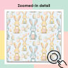 Happy Easter Seamless Pattern Set – 6 Pastel Digital Papers – Cute Bunny & Egg Patterns – 4000x4000 px, 300 DPI, PNG