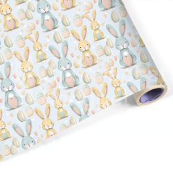 Happy Easter Seamless Pattern Set – 6 Pastel Digital Papers – Cute Bunny & Egg Patterns – 4000x4000 px, 300 DPI, PNG