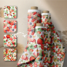 4 Strawberry Seamless Patterns, Watercolor (JPG)