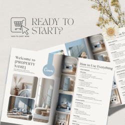 Airbnb Welcome Book Canva Template 21 Pages, Canva Editable, VRBO Host Guide, Complete Pack, Instant Download