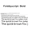 FolddyScript - Sans Serif Font