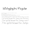 WidyGlyphs - a handwritten font